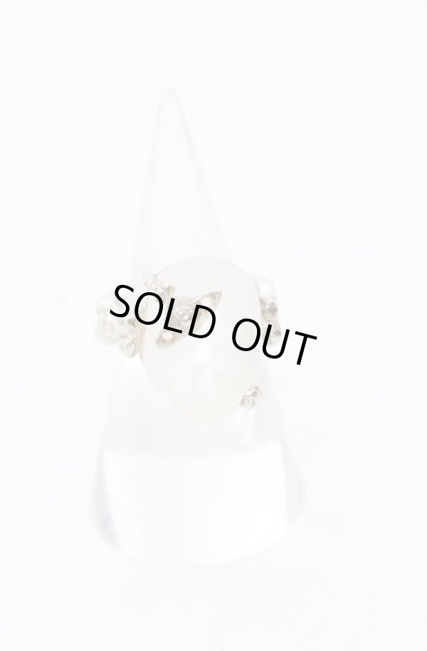 画像3: ヴィヴィアンウエストウッド 中古 / rock skull リング 16号 ホワイトシルバー  O-25-05-11-051-rg-YM-OS (3)