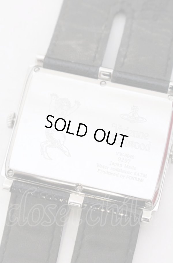 画像6: ヴィヴィアンウエストウッド 中古 / サティアwatch　腕時計  ブラックｘシルバー  O-25-05-11-054-ac-YM-OS (6)