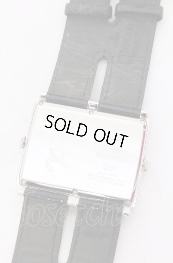 画像7: ヴィヴィアンウエストウッド 中古 / サティアwatch　腕時計  ブラックｘシルバー  O-25-05-11-054-ac-YM-OS (7)