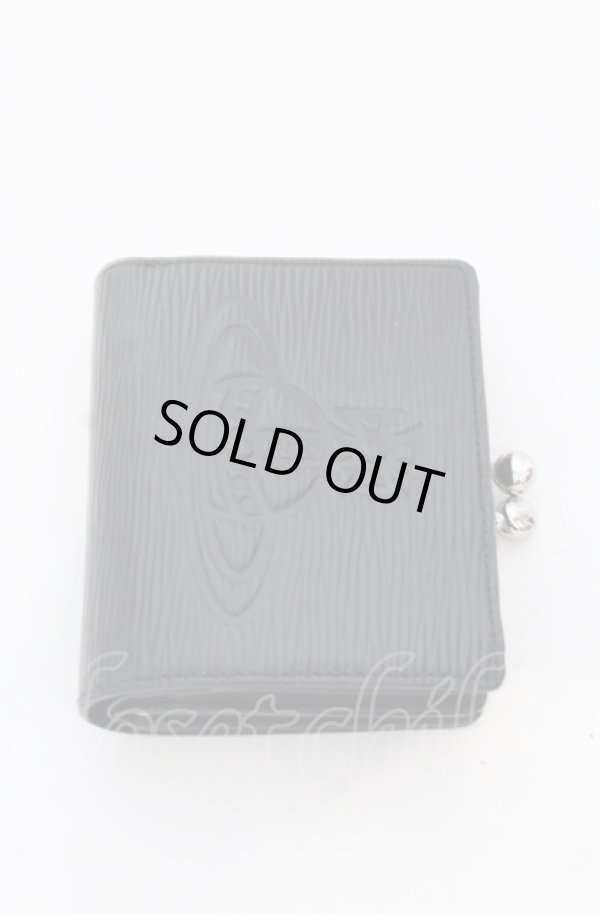 画像2: ヴィヴィアンウエストウッド 中古 / “Flow” 口金財布  ブラック  O-25-05-11-057-wa-IG-OS (2)