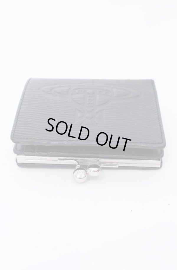 画像4: ヴィヴィアンウエストウッド 中古 / “Flow” 口金財布  ブラック  O-25-05-11-057-wa-IG-OS (4)