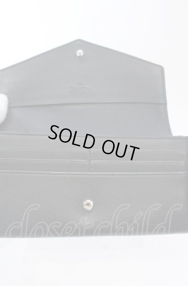 画像7: ヴィヴィアンウエストウッド 中古 / CROCO LF長財布  ブラッkク  O-25-05-11-058-ac-IG-OS (7)