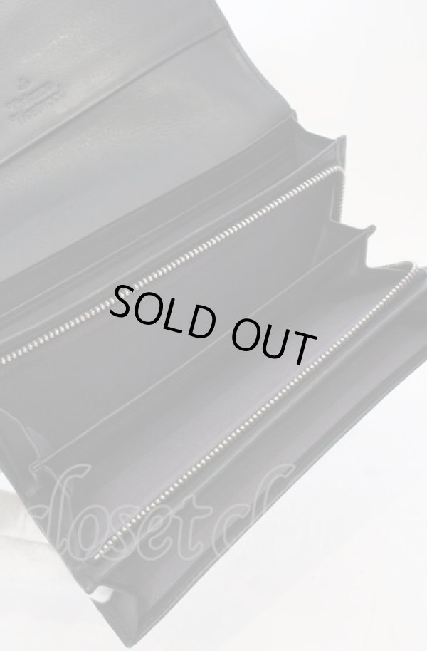 画像8: ヴィヴィアンウエストウッド 中古 / CROCO LF長財布  ブラッkク  O-25-05-11-058-ac-IG-OS (8)