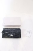 画像9: ヴィヴィアンウエストウッド 中古 / CROCO LF長財布  ブラッkク  O-25-05-11-058-ac-IG-OS (9)