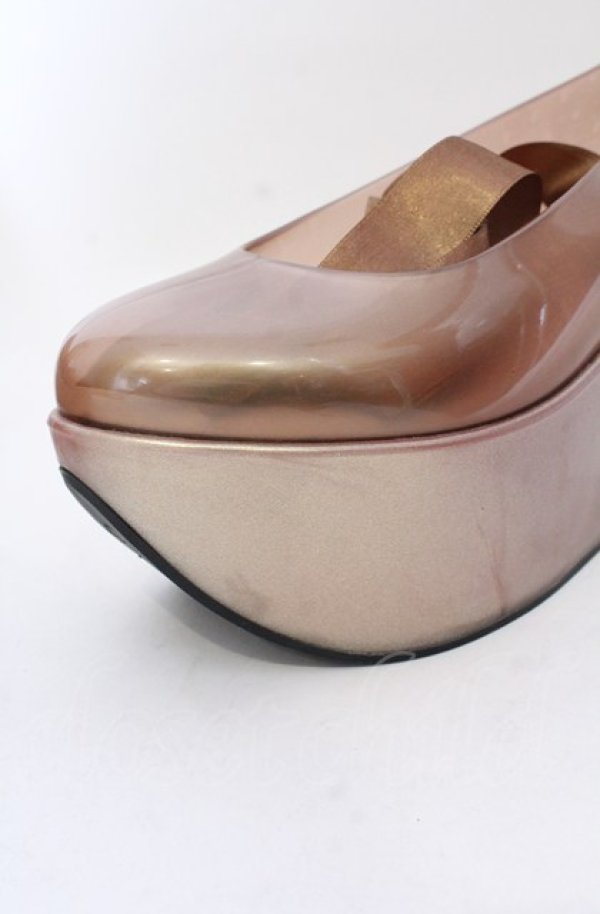 画像3: ヴィヴィアンウエストウッド×Melissa 中古 / ロッキンホースバレリーナ 24cm シャンパン  O-25-05-11-064-sh-YM-ZI (3)