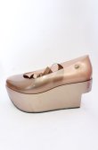 画像4: ヴィヴィアンウエストウッド×Melissa 中古 / ロッキンホースバレリーナ 24cm シャンパン  O-25-05-11-064-sh-YM-OS (4)