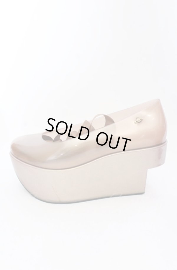 画像4: ヴィヴィアンウエストウッド×Melissa 中古 / ロッキンホースバレリーナ 24cm シャンパン  O-25-05-11-064-sh-YM-ZI (4)