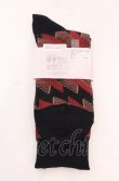 画像2: ヴィヴィアンウエストウッド 中古 / デザインニットソックス 22.5-24.5 ブラックｘブラウン  O-25-05-11-066-gd-YM-OS (2)