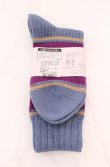 画像2: ヴィヴィアンウエストウッド 中古 / デザインニットソックス 22.5-24.5 パープルｘブルーグレイ  O-25-05-11-070-gd-YM-OS (2)