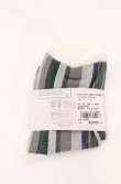 画像2: ヴィヴィアンウエストウッド 中古 / デザインソックス 23-24 ホワイトｘグリーン  O-25-05-11-073-gd-YM-OS (2)