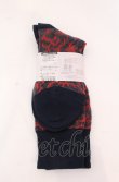 画像2: ヴィヴィアンウエストウッド 中古 / デザインソックス 23-24 レッドｘグレーｘネイビー  O-25-05-11-077-gd-YM-OS (2)