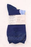 画像2: ヴィヴィアンウエストウッド 中古 / デザインソックス 23-24 ネイビーｘブルー  O-25-05-11-085-gd-YM-OS (2)