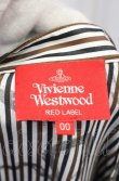 画像5: ヴィヴィアンウエストウッド 中古 / VERMICELLI ORB STRIPEバンドカラーシャツドレス 00 ブラウン系マルチ  O-25-05-11-016-op-YM-OS (5)