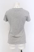 画像2: ヴィヴィアンウエストウッド 中古 / 単色オーブ刺繍ナイフプリントTシャツ 3 グレー×ブラック  O-25-05-18-021-ts-IG-OS (2)