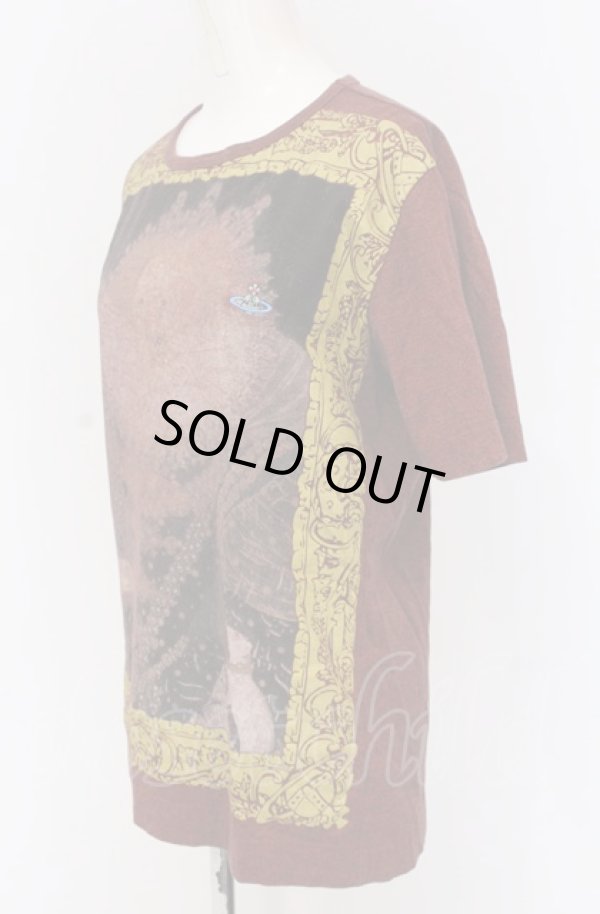 画像2: ヴィヴィアンウエストウッド MAN 中古 / エリザベスTシャツ S ワイン  O-25-05-18-023-ts-YM-ZH (2)