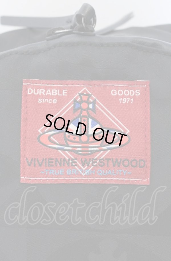 画像2: ヴィヴィアンウエストウッド 中古 / チェッカーORBバックパック  ブラック  O-25-05-18-030-ba-YM-ZH (2)