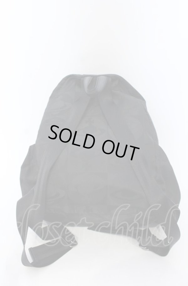 画像5: ヴィヴィアンウエストウッド 中古 / チェッカーORBバックパック  ブラック  O-25-05-18-030-ba-YM-ZH (5)