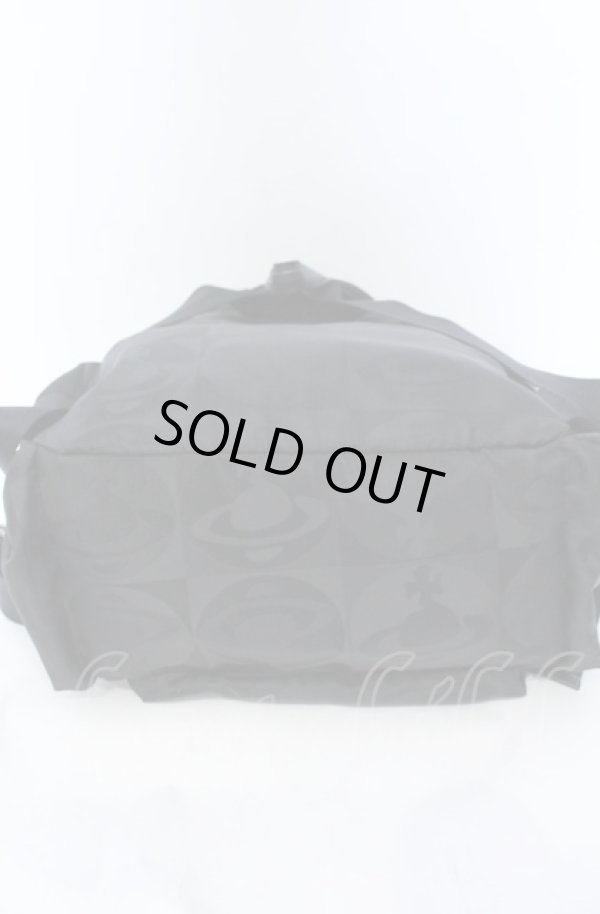 画像6: ヴィヴィアンウエストウッド 中古 / チェッカーORBバックパック  ブラック  O-25-05-18-030-ba-YM-ZH (6)