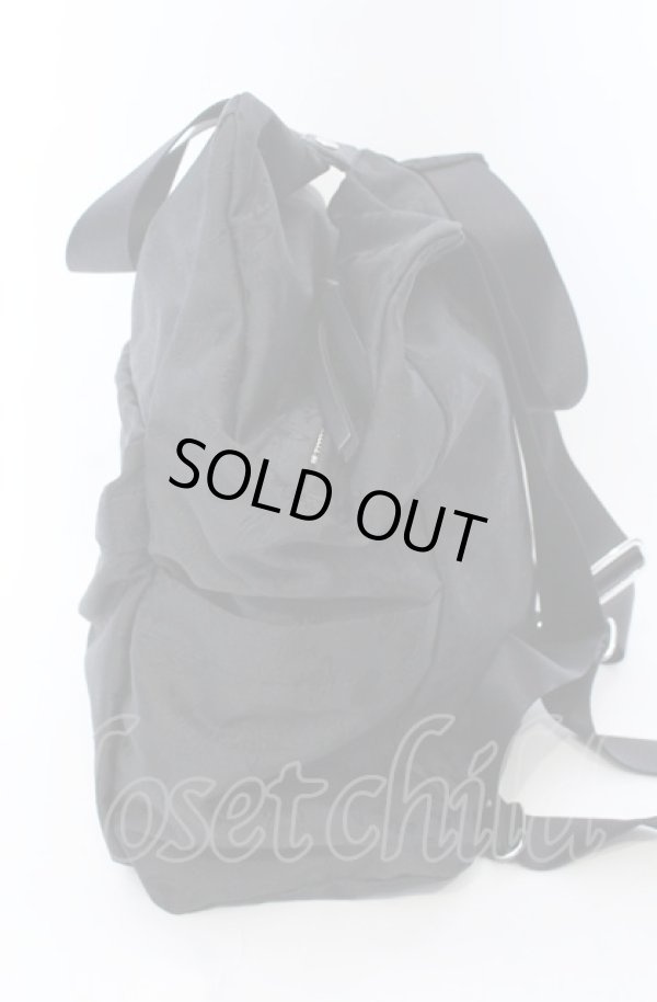 画像3: ヴィヴィアンウエストウッド 中古 / ジャガードリュックサック  ブラック  O-25-05-18-031-ba-IG-OS (3)