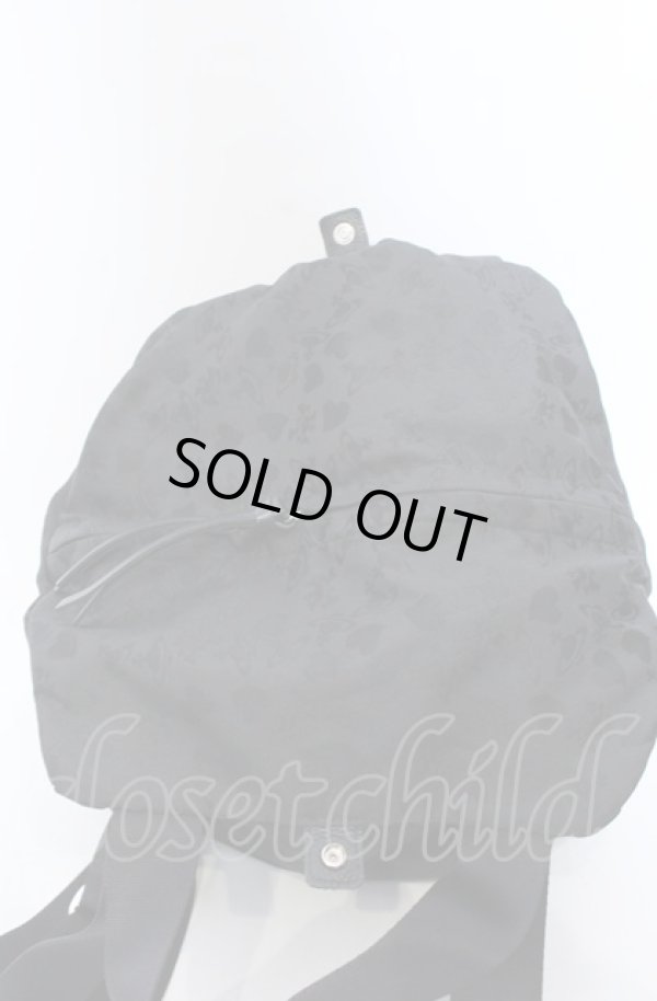 画像5: ヴィヴィアンウエストウッド 中古 / ジャガードリュックサック  ブラック  O-25-05-18-031-ba-IG-OS (5)