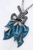 画像3: ヴィヴィアンウエストウッド 中古 / Born Flower チョーカー  ブルーｘブラックｘシルバー  O-25-05-18-036-ac-YM-OS (3)