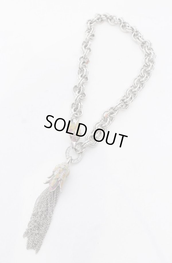 画像2: ヴィヴィアンウエストウッド 中古 / Bird ネックレス  シルバーｘマルチ  O-25-05-18-037-ac-YM-ZH (2)