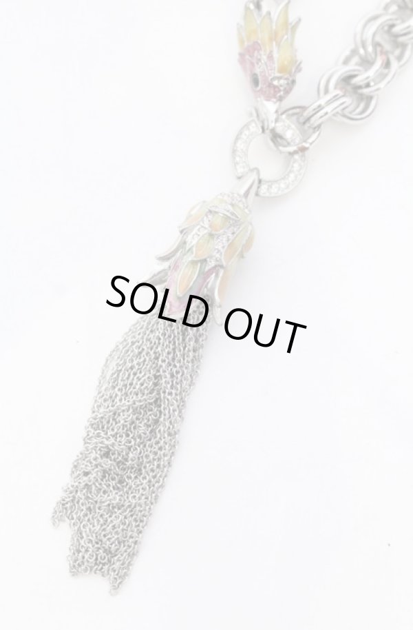 画像3: ヴィヴィアンウエストウッド 中古 / Bird ネックレス  シルバーｘマルチ  O-25-05-18-037-ac-YM-ZH (3)