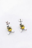 画像3: ヴィヴィアンウエストウッド 中古 / Bumble bee ピアス  イエローｘシルバー  O-25-05-18-043-ac-YM-OS (3)