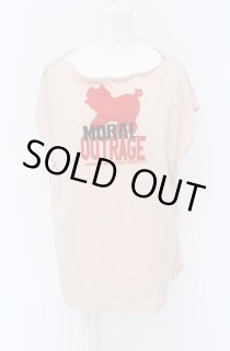 ヴィヴィアンウエストウッド 中古 / エッセンシャルオーブ刺繍スポットTシャツ 2(9号相当) 白×ピンク  H-25-07-27-032-ts-IN-ZH ヴィヴィアンウエストウッド 中古 / エッセンシャルオーブ刺繍