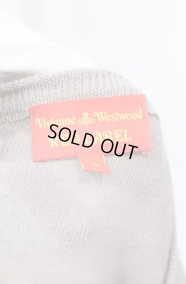 画像5: ヴィヴィアンウエストウッド 中古 / カラーオーブ刺繍カーディガン S ピンクベージュ  O-25-05-18-010-to-YM-ZH (5)