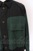 画像2: ヴィヴィアンウエストウッド MAN 中古 / LONG WORK シャツ F ブラックｘグリーン  O-25-05-18-002-bl-YM-OS (2)