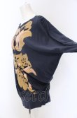 画像2: ヴィヴィアンウエストウッド 中古 / シルエットフラワードレープカットソー 2 ネイビー  O-25-05-18-016-to-YM-OS (2)