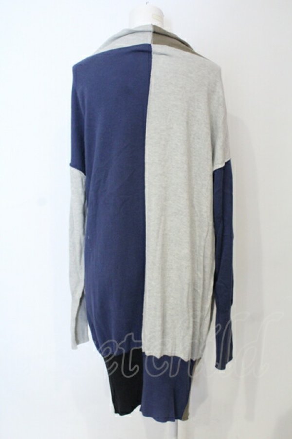 画像3: ヴィヴィアンウエストウッド 中古 / エンブレム刺繍バイカラーニットワンピース 2 マルチ  O-25-06-08-026-op-YM-OS (3)