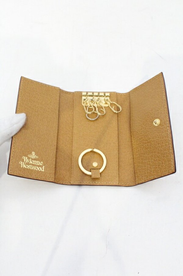 画像3: ヴィヴィアンウエストウッド 中古 / エグゼクティブキーケース  キャメル  O-25-06-08-036-gd-IG-OS (3)