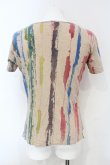 画像2: ヴィヴィアンウエストウッド MAN 中古 / Paint Stlipe　Tシャツ 44 ブラウン  O-25-06-08-008-ts-YM-OS (2)