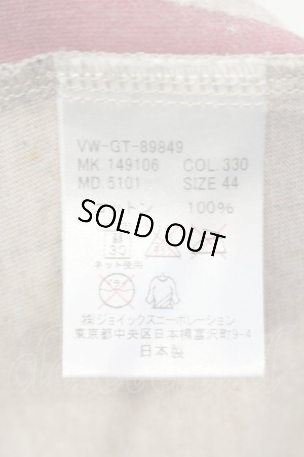 画像4: ヴィヴィアンウエストウッド MAN 中古 / Paint Stlipe　Tシャツ 44 ブラウン  O-25-06-08-008-ts-YM-OS (4)