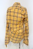 画像3: ヴィヴィアンウエストウッド 中古 / ロングスリーブチェックシャツ 40 オレンジ  O-25-06-08-012-bl-IG-OS (3)