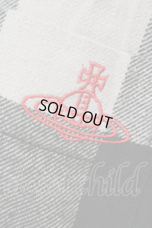 画像2: ヴィヴィアンウエストウッド 中古 / ギンガムチェックブロッキングフレアシャツワンピース 00 ブラック×グレー  O-25-06-08-014-op-IG-ZH (2)