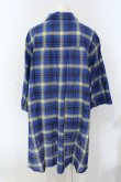 画像3: ヴィヴィアンウエストウッド 中古 / チェックブロッキングシャツ 00 イエローxブルー  O-25-06-08-015-bl-YM-OS (3)