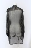 画像4: ANGLOMANIA 中古 / スタンドカラータックデコルテレオパードブラウス 38 グレー系（光沢）  O-25-06-15-020-bl-YM-OS (4)