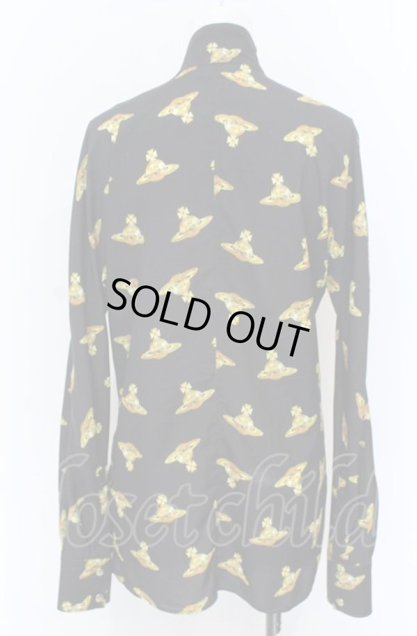 画像3: ヴィヴィアンウエストウッド 中古 / METOROシャツ 38 ブラック  O-25-06-15-022-co-YM-ZH (3)