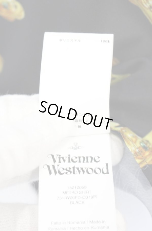 画像6: ヴィヴィアンウエストウッド 中古 / METOROシャツ 38 ブラック  O-25-06-15-022-co-YM-ZH (6)