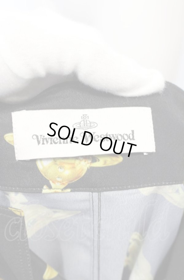 画像7: ヴィヴィアンウエストウッド 中古 / METOROシャツ 38 ブラック  O-25-06-15-022-co-YM-ZH (7)