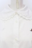 画像2: ヴィヴィアンウエストウッド 中古 / オーガニックブロードレースシャツ 3 ホワイト  O-25-06-15-024-bl-YM-OS (2)