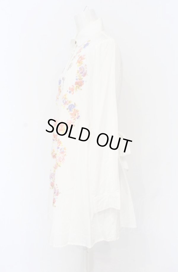 画像3: ヴィヴィアンウエストウッド 中古 / マティスフラワーシャツワンピース 2 ホワイト  O-25-06-15-025-op-YM-OS (3)