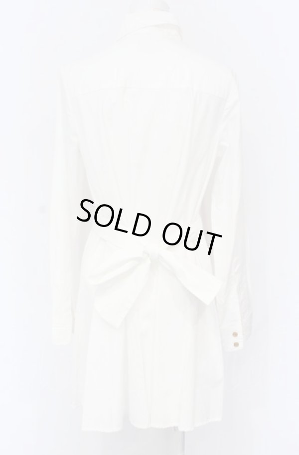 画像4: ヴィヴィアンウエストウッド 中古 / マティスフラワーシャツワンピース 2 ホワイト  O-25-06-15-025-op-YM-OS (4)