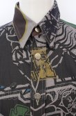 画像2: ヴィヴィアンウエストウッド MAN 中古 / FRAT HOUSE ビッグ クラシックシャツ  グレー×マルチ  O-25-06-15-003-bl-IG-OS (2)