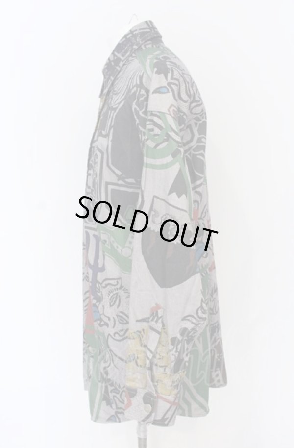 画像3: ヴィヴィアンウエストウッド MAN 中古 / FRAT HOUSE ビッグ クラシックシャツ  グレー×マルチ  O-25-06-15-003-bl-IG-ZH (3)