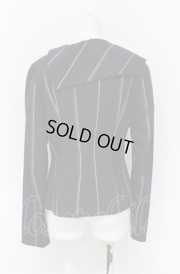 画像5: ヴィヴィアンウエストウッド 中古 / ストライプセーラージャケット 40 ネイビー  O-25-06-15-030-jc-YM-ZH (5)