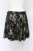 画像3: ANGLOMANIA 中古 / フレアミニスカート 38 ブラック×ゴールド  O-25-06-15-037-sk-SZ-OS (3)